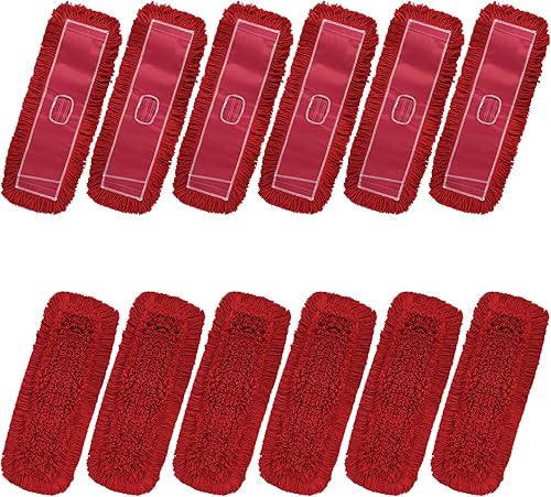 Miniatura 45 de Matthew Limpieza 24'' de alta resistencia Fregona desechable de polvo de algodón con extremo cortado y hilo de repuesto para cabezales de fregona