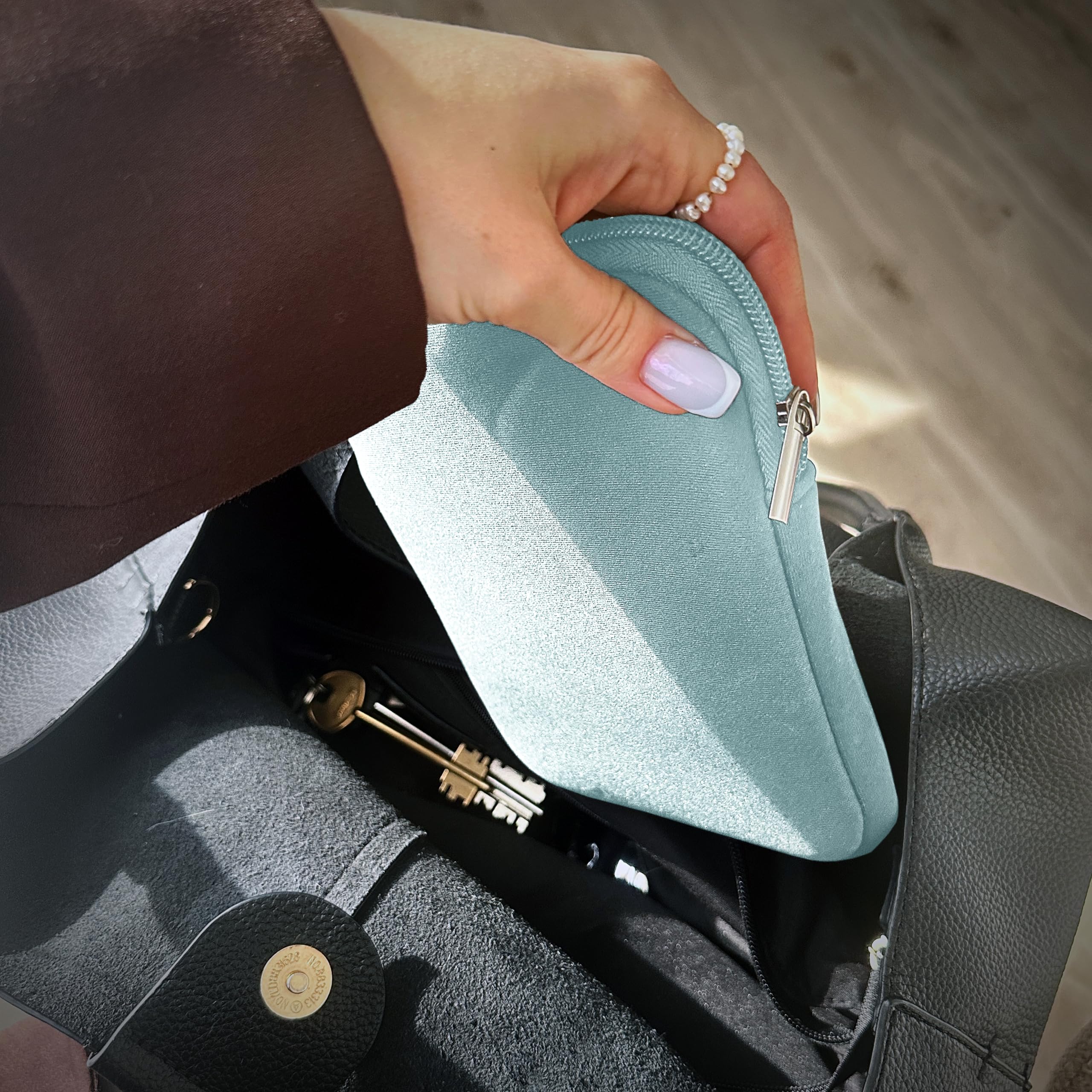 MyGadget Custodia in Neoprene per Tablet fino a 6,8 Pollici [ 19 x 13,5 cm ] - Custodia Protettiva per Kindle Paperwhite [ 2024 ] | Tolino Vision 1-4 | Shine 1-3 - Blu Chiaro