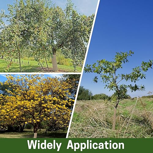 Miniatura 7 de Paquete de 2 protectores de árbol de tela de arpillera natural, 7.8 pulgadas de ancho x 118 pulgadas de largo, a prueba de invierno, adecuado para