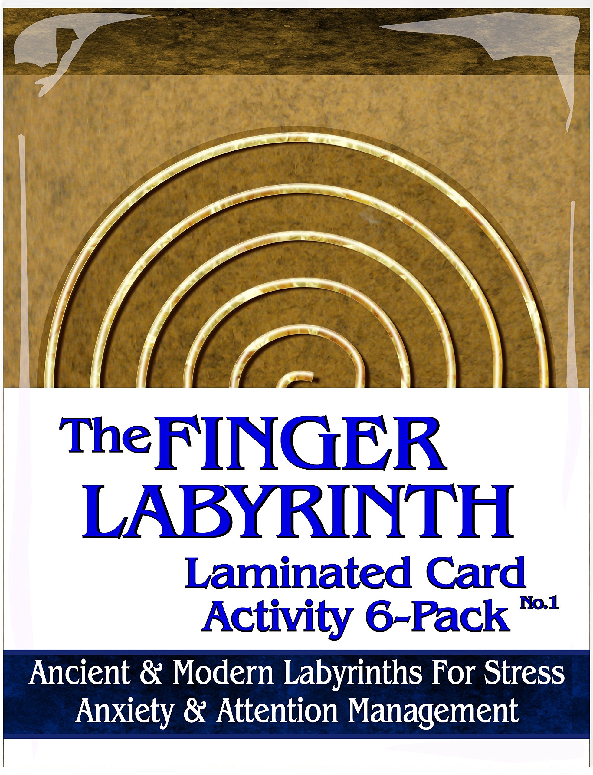 Finger Labyrinth Laminated Card Pack 1: Focus Tools for Stress, Anxiety & Attention Management
