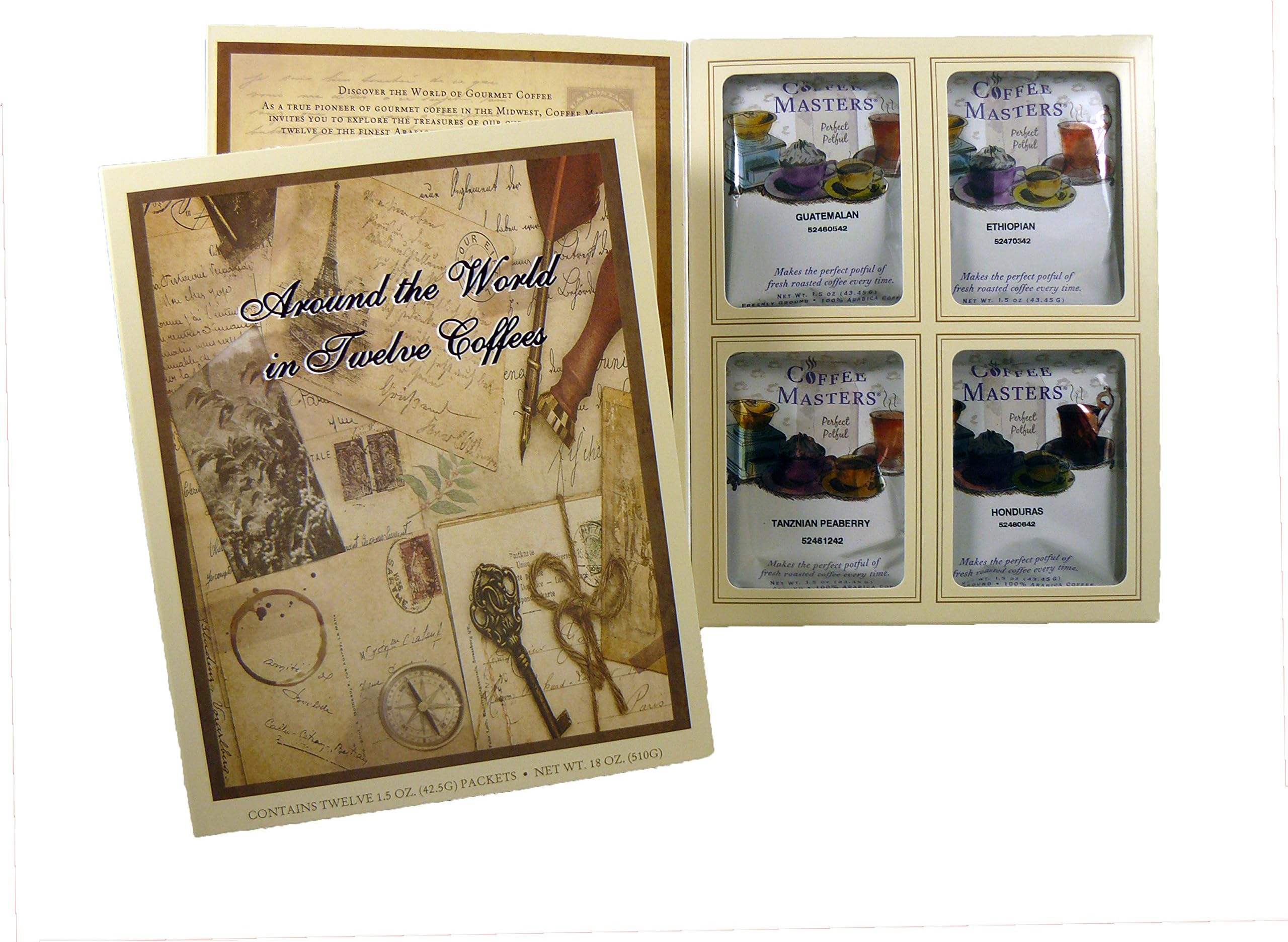 Coffee Masters Around the World in Twelve Coffees, 1.5 Ounce (Pack of 12)