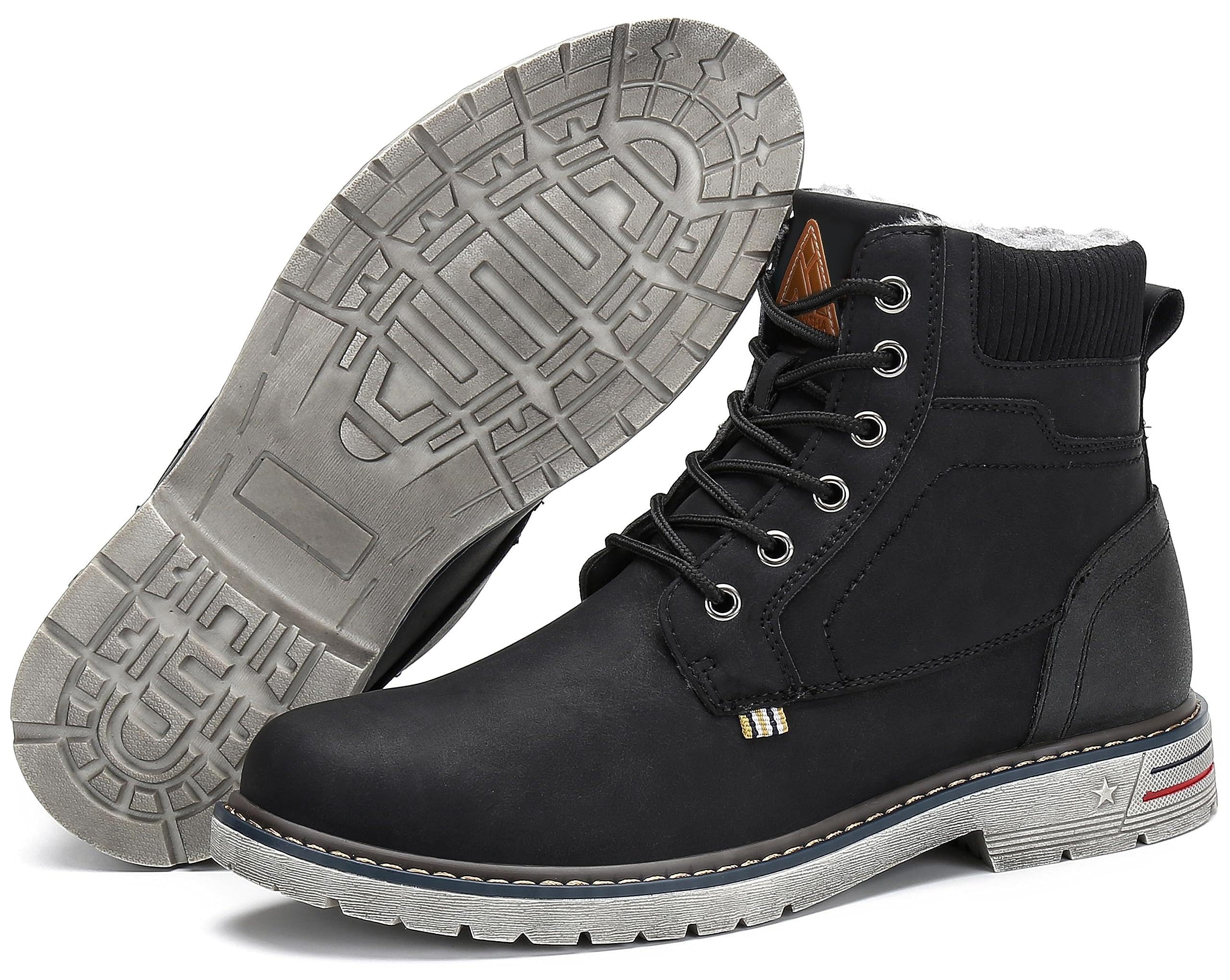 Mishansha Scarpe Uomo Stivaletti da Trekking Eleganti Scarpe da Ginnastica Stivali da Escursionismo Invernali Impermeabile Outdoor