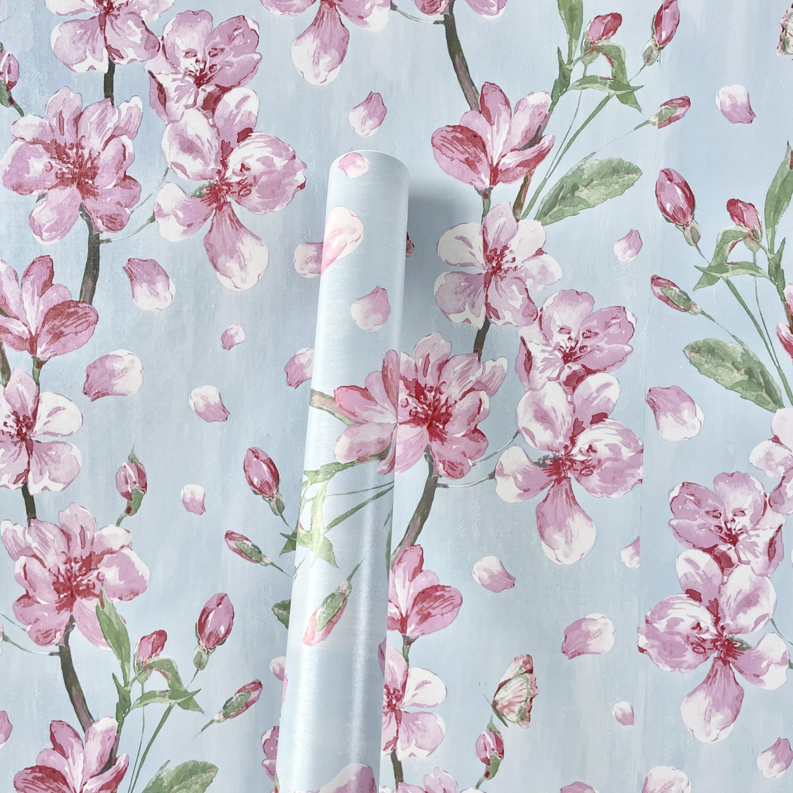 Kaaf Floral Wallpaper, Peel & Stick, Cherry Blossoms, Roses, Daisies for Walls and Furniture (45cm x 500cm) (B0D3Z7V8NH) Amazon Price History, Amazon Price Tracker