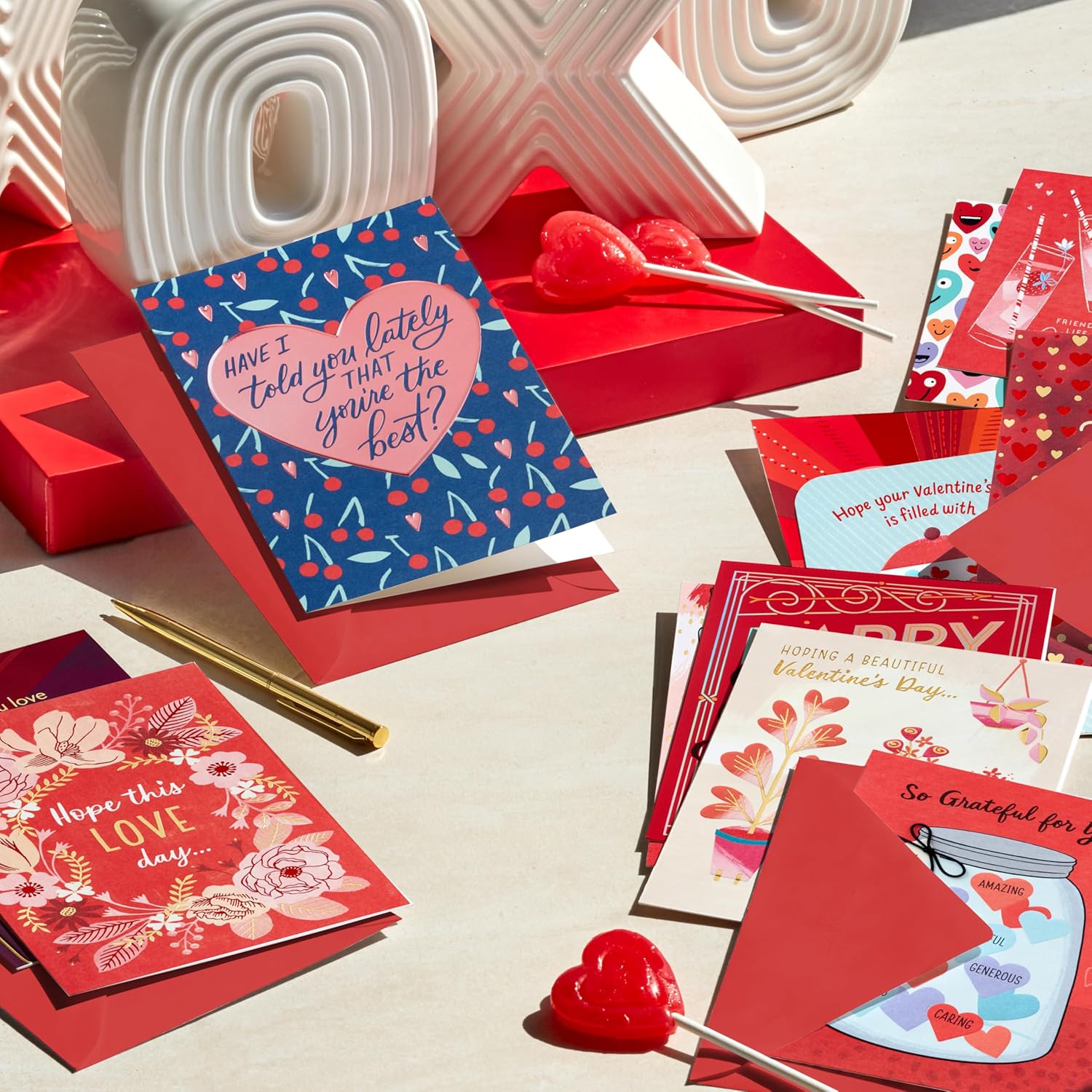 Hallmark Valentine's Day Cards (12 Unique Designs with Envelopes) for Kids, Romantic Partner, Friends, Family, Caregiver - Image 2