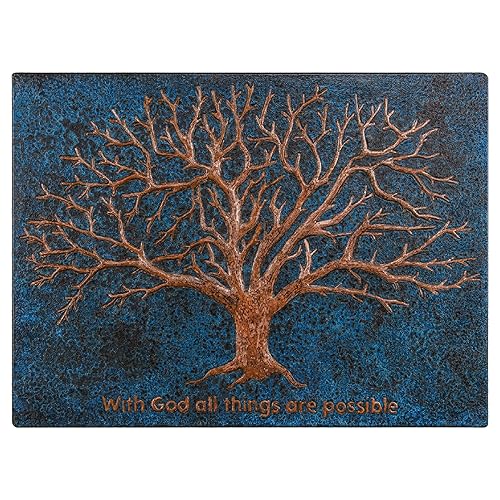 Miniatura 3 de Kitchen Backsplash, Tree of Life Kitchen Backsplash, Customizable Copper Backsplash Panel, Handmade Copper Backsplash Tile, Indoor Outdoor Wall