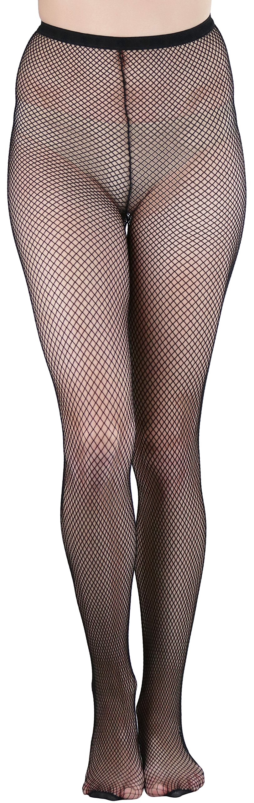 ToBeInStyle Women’s Sexy Vibrant Fine Classic Fishnet Full Footed Pantyhose