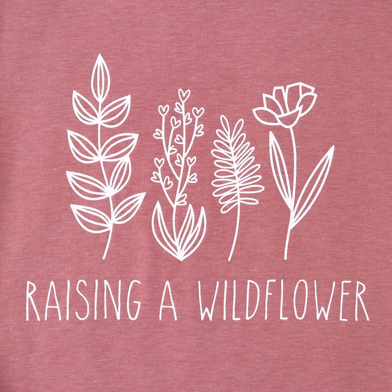 Raising A Wildflower Mommy and Me Shirts Cute Floral Graphic T-Shirt Mom and Daughter Outfits Summer Short Sleeve Tees - Image 5