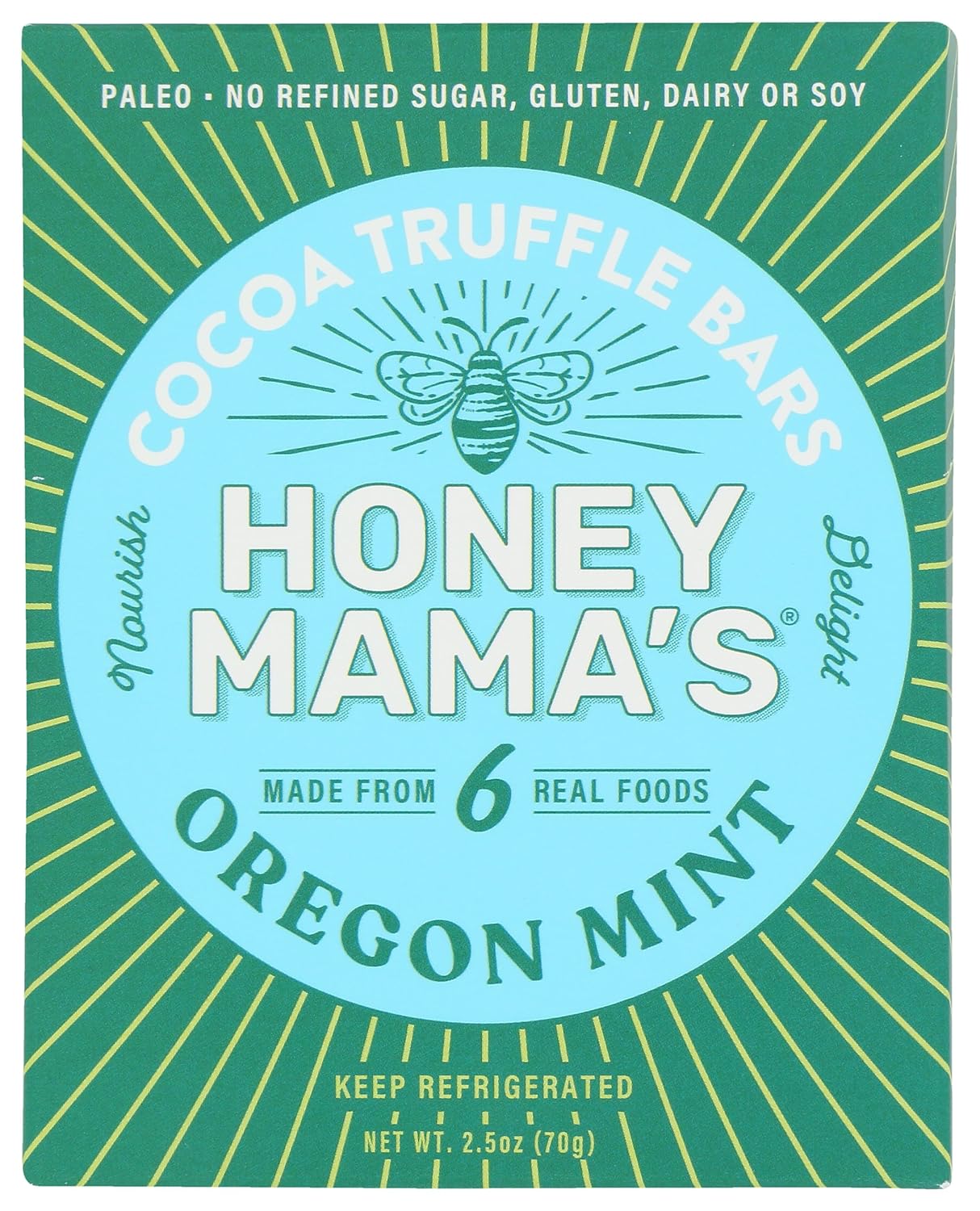 HONEY MAMAS Peppermint Cacao Nectar Bar, 2.5 OZ