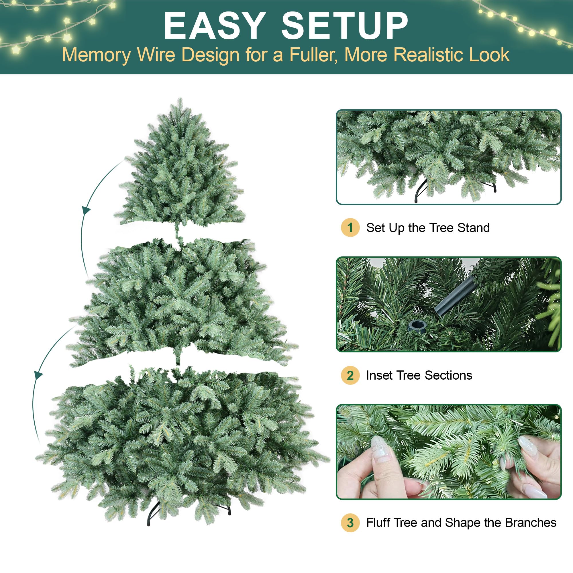 Amazon.com: 7FT Blue Spruce Artificial Christmas Tree, Premium