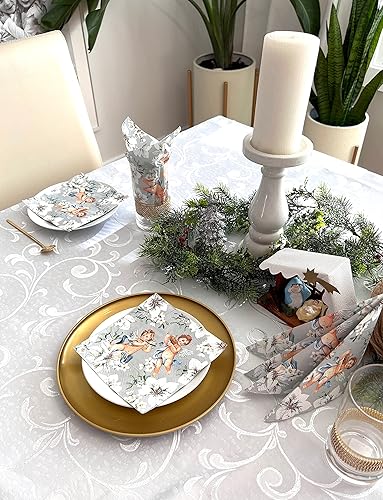 Miniatura 10 de Servilletas de gnomos de Navidad, 20 servilletas de papel para almuerzo, para cenas navideñas, fiestas, decoración de decoupage  13 x 13 pulgadas