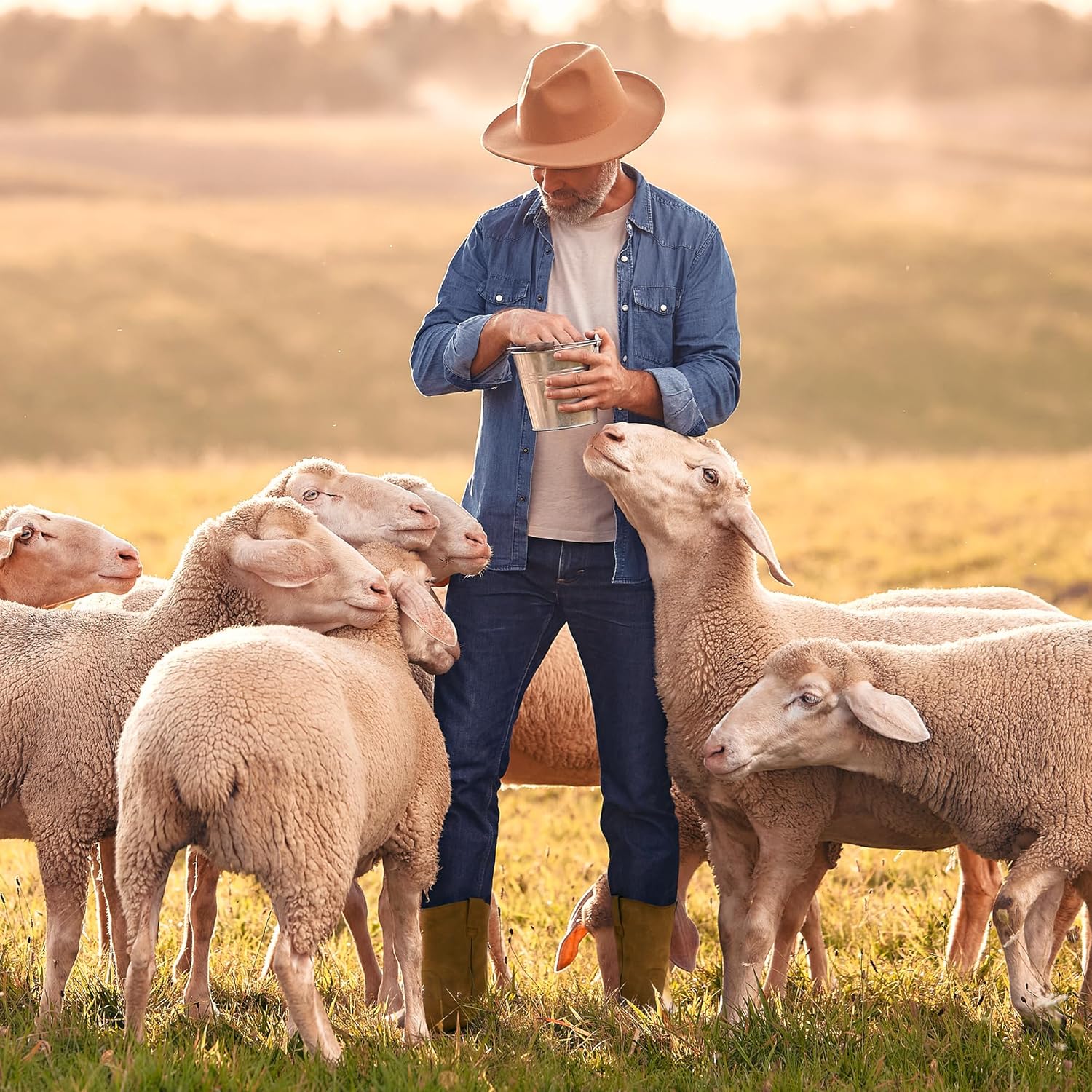 NORTIV 8 Steel Toe Work Boots for Men – Waterproof Pull on Wellington Cowboy Boots for Men with Full-grain Leather for Construction, Farming Bronco Stormrider - Image 8