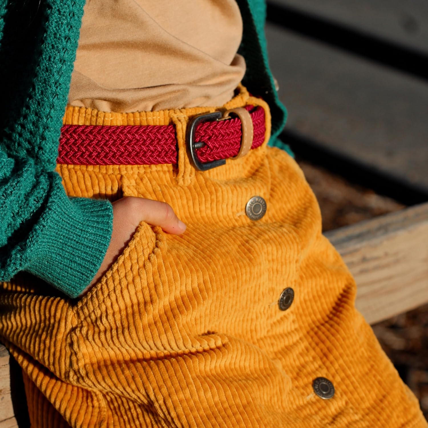 Stretch Cord Braided Belt - Childrens Age (4-7 Y) (8-14Y) - Image 2