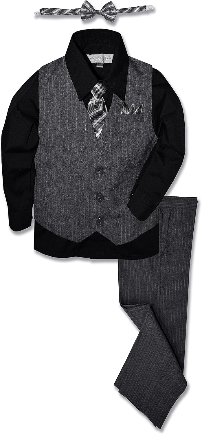 Pinstripe Boys Formal Dresswear Vest Set