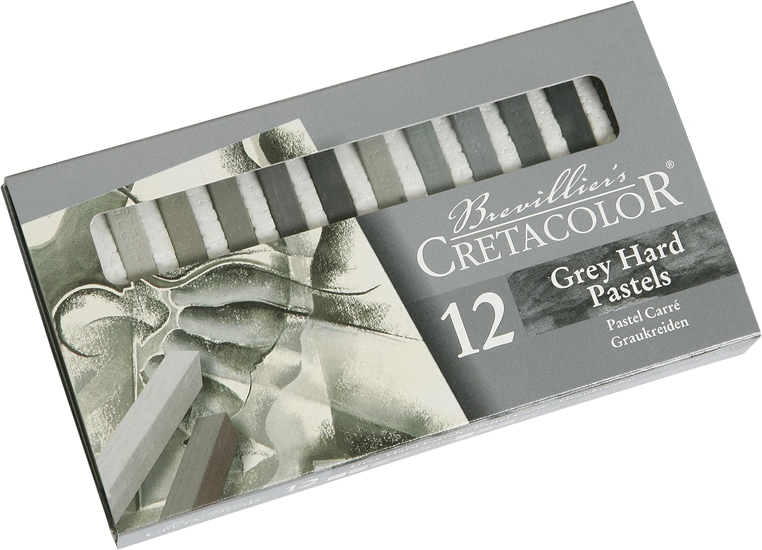 Cretacolor Pastels- Set of 12 Gray Tones