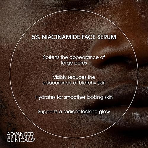 Miniatura 8 de Advanced Clinicals Crema iluminadora de vitamina C + suero de niacinamida al 5% con ácido hialurónico, juego de 2 piezas | Loción corporal de 1 -