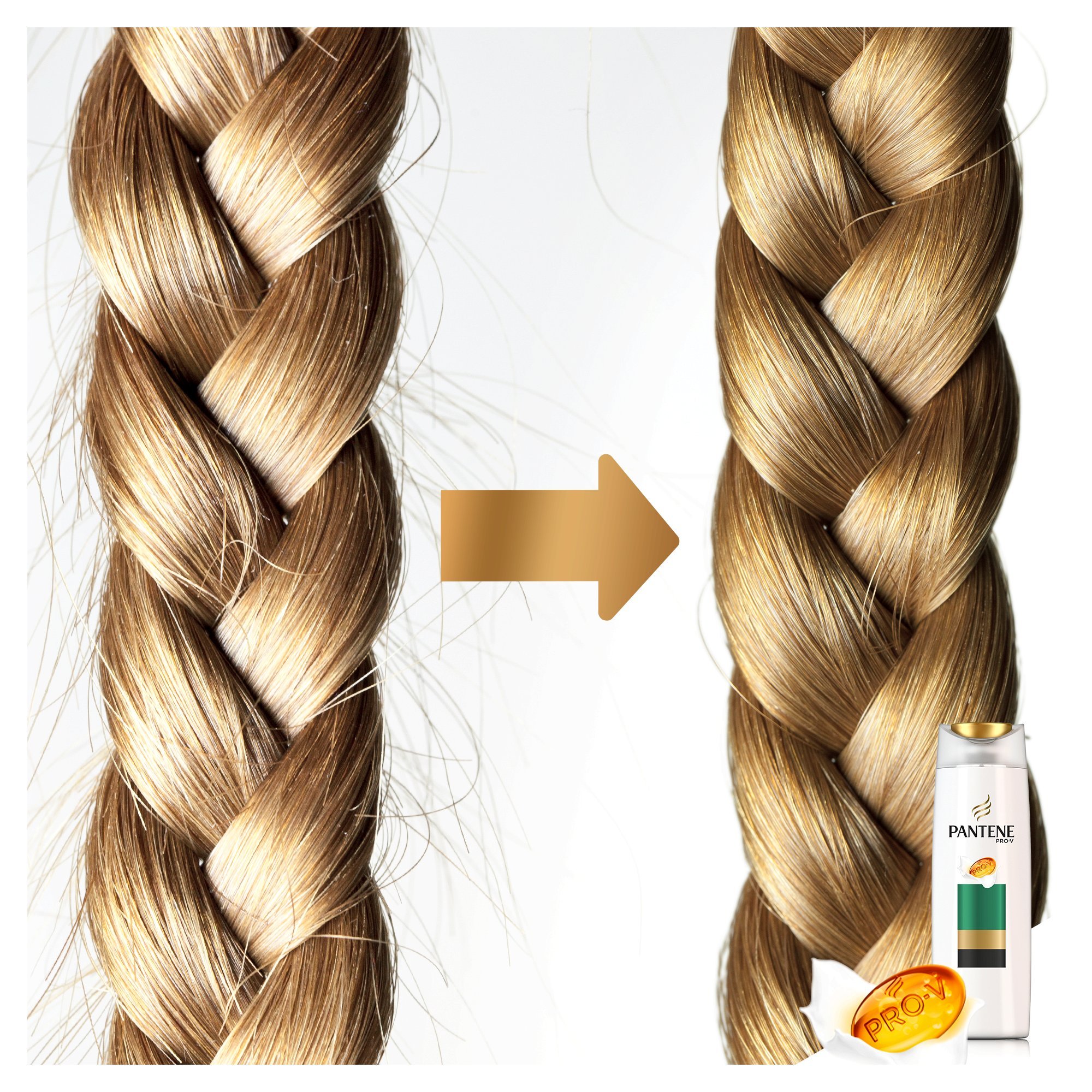 Pantene Smooth and Sleek Shampoo 700 ml, white, 700 ml (Pack of 1) - Image 3