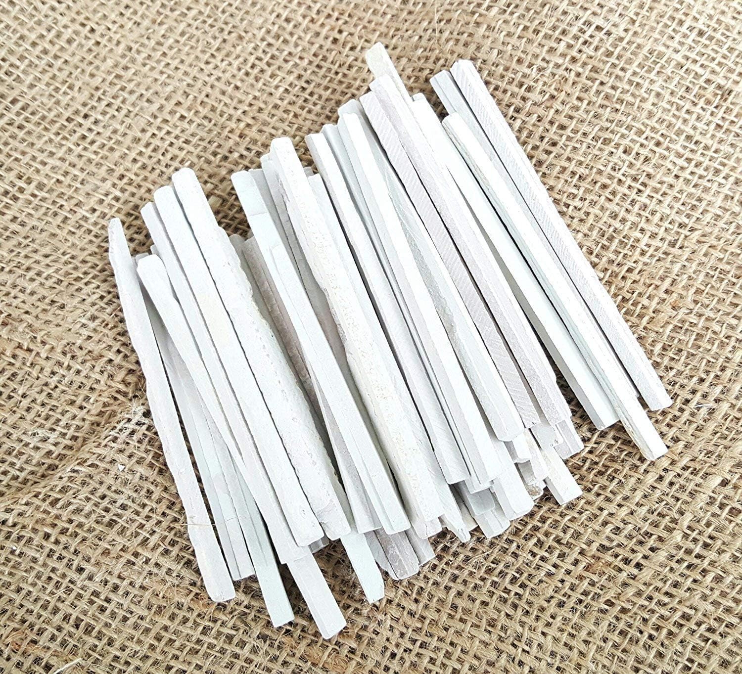AnNafi® Chalk Pencils Edible | Raw Simple White Slate Pencil | Premium Edible Chalk Slate For Eating | Drawing Chalk Box Set For Kids in Bulk | Chalkboard Markers Dustless Eatable Stone Pencils (120)