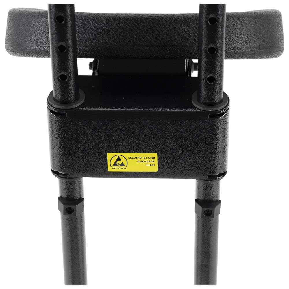 WETEC Sedia a sdraio ESD 1700.PU - Sgabello da bar alto con tipica resistenza allo scarico: Rgp = 10^5 Ω/Altezza della seduta: 630-885 mm