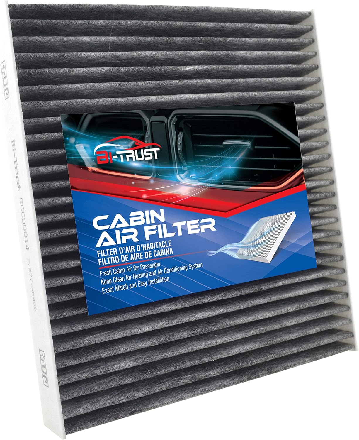 Engine Air Filter,Cabin Filters,Combo Set for Mitsubishi Lancer, Outlander, RVR, Filtro de aire de la cabina del motor, Replaces MR968274, 7803A004, 7803A005, BI-TRUST TZRC00015