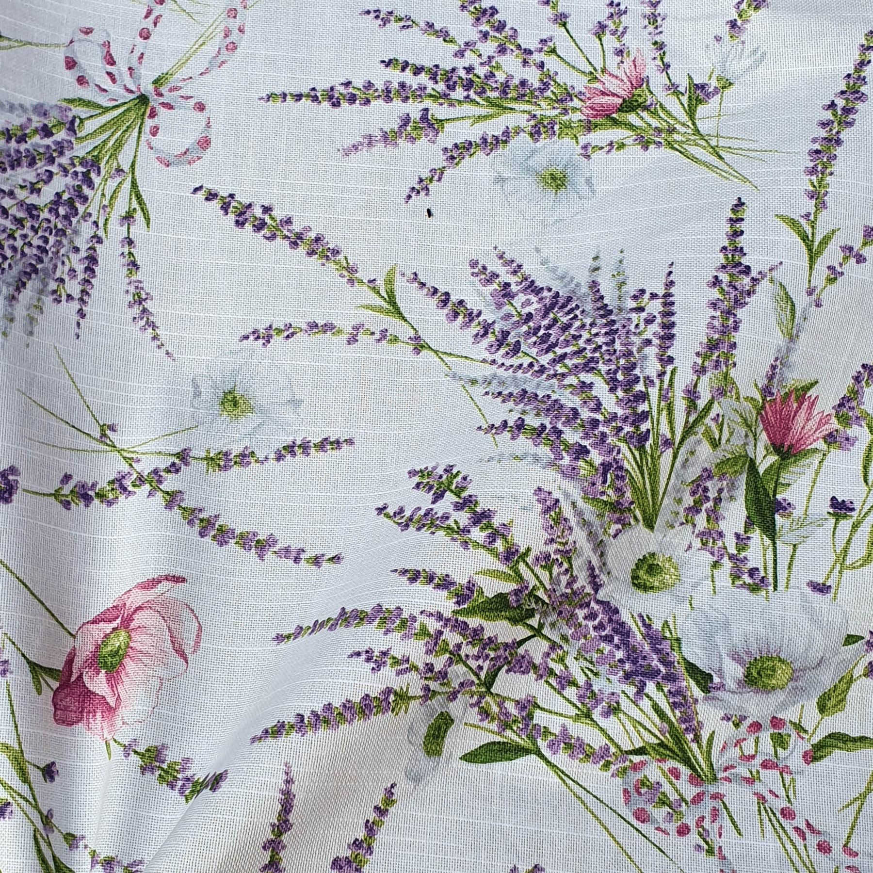 Mantel Antimanchas de algodón resinado Impermeable - Lavanda, rectangularx18 420