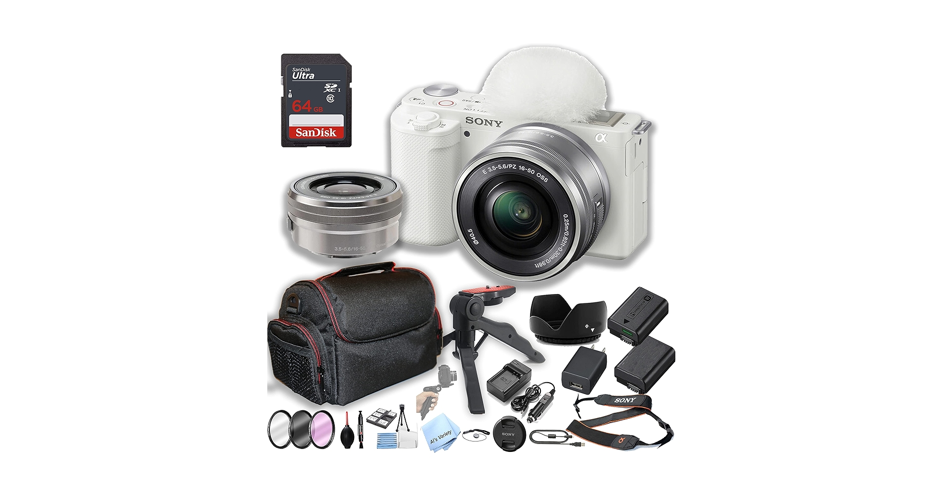 Amazon.com : Sony ZV-E10 (White) Mirrorless Camera with 16