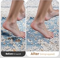 Vista 4 de Almohadilla Antideslizante para Alfombra con Agarre 2x8 Pies, Alfombrilla Antideslizante para Alfombra de Pasillo de Cocina, Mantiene las Alfombras