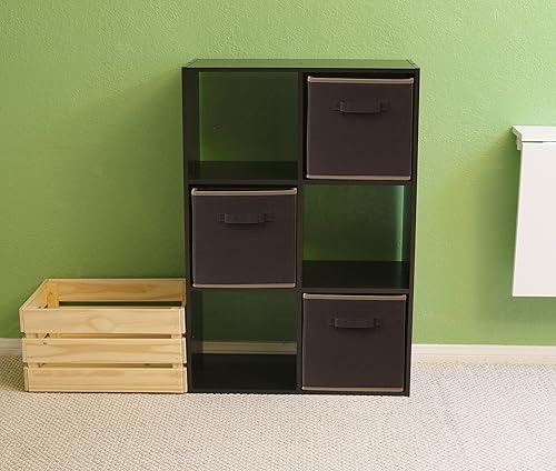 Miniatura 7 de Simple Houseware - Cesta en forma de cubo plegable de almacenamiento, paquete de 6