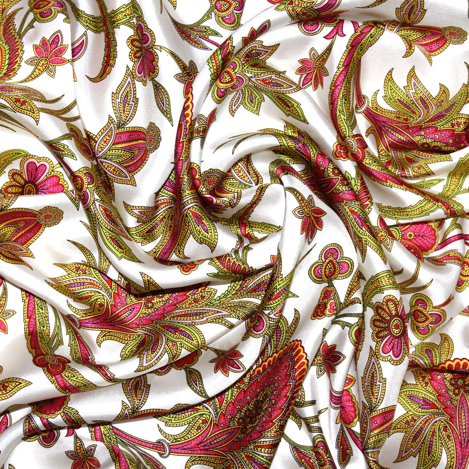 Lorenzo Cana Designer foulard 100% seta foulard da donna multicolore stampato 90 x 90 cm
