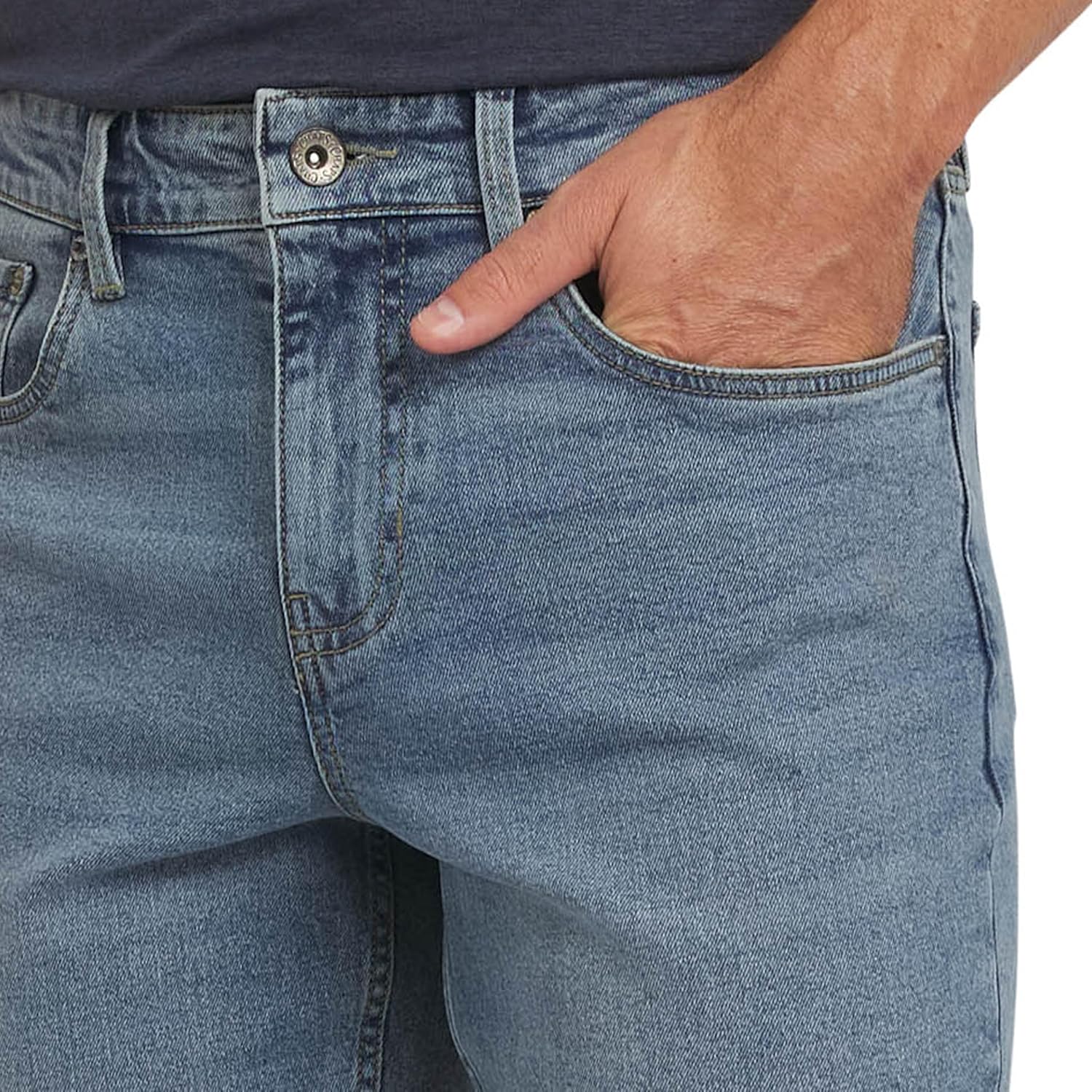 Chaps Mens 5 Pocket Relaxed Fit Stretch Waist Denim Jeans - Image 2