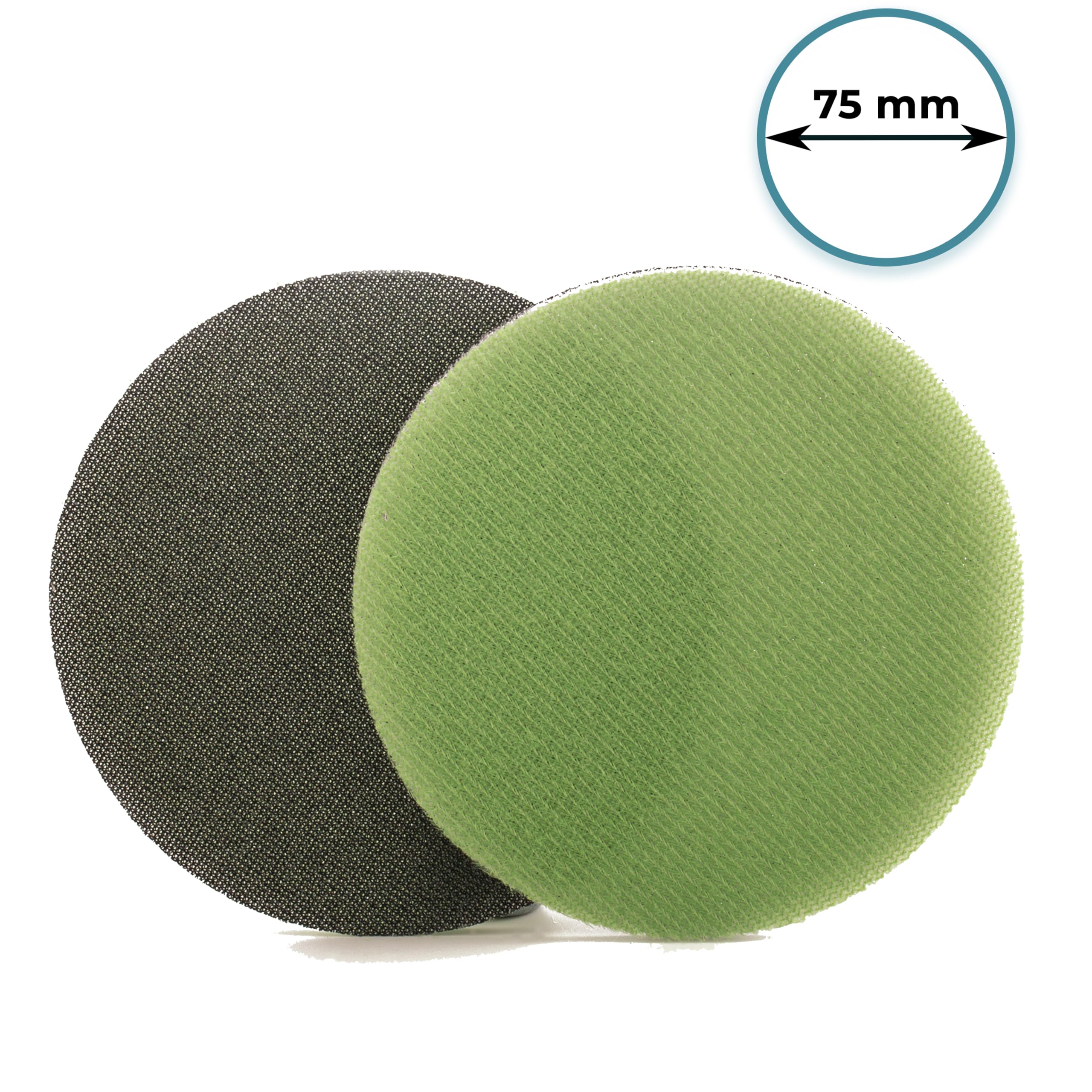 GLASS POLISH 14303 GlasX120 Disques abrasifs professionnels pour verre et plastique | Grain P180 | Ø 75 mm | Paquet de 20