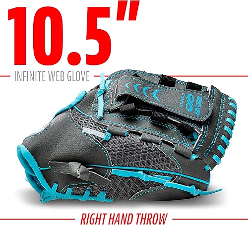 Miniatura 2 de Franklin Sports Teeball Infinite WebShok-Sorb Combo Series Guante de Fielding, 10.5 pulgadas