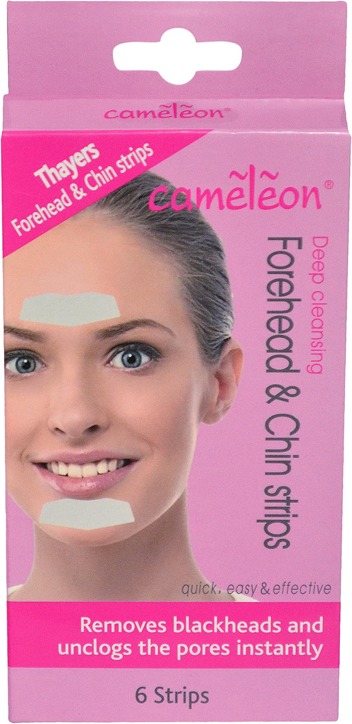 Cameleon Deep Cleansing Forehead & Chin Strips ( Quick, Easy & Effective ) - 6 Strips