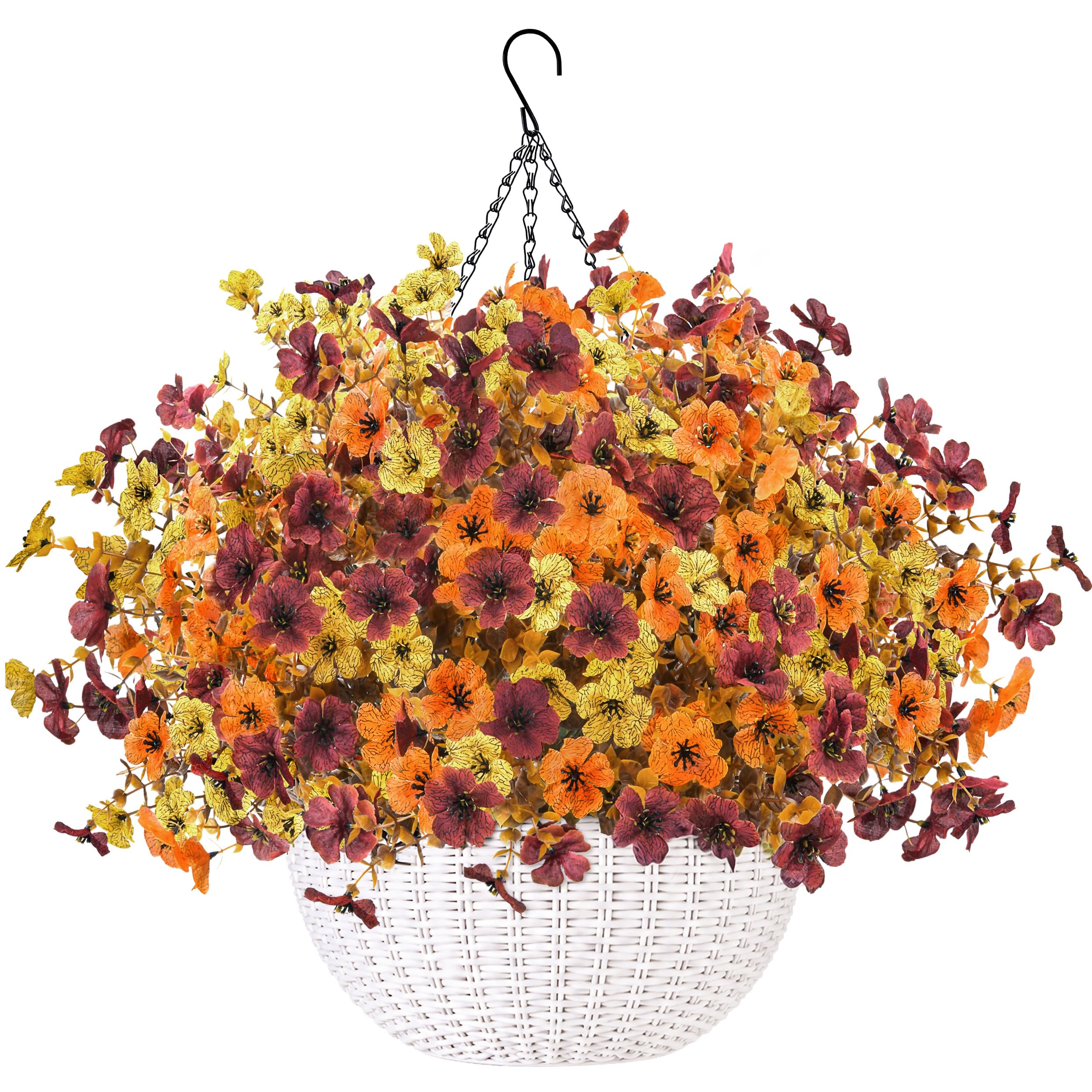 Der Rose Fall Hanging Basket Planter, Multi-Color