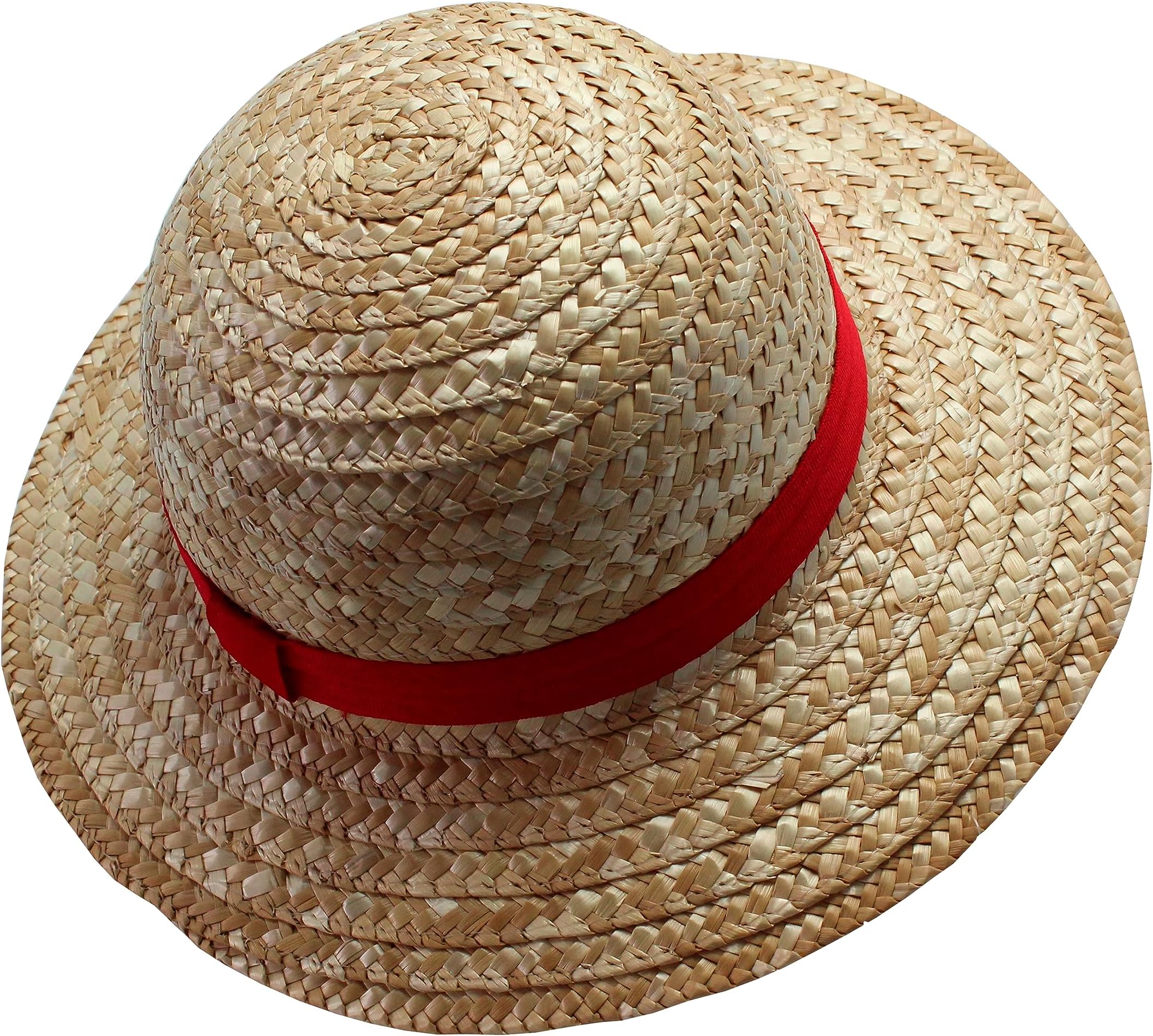 STORE 2508 Straw Hat Cosplay Accessory Anime Sun Beach Hats for Party Travel Performance Costume Yellow