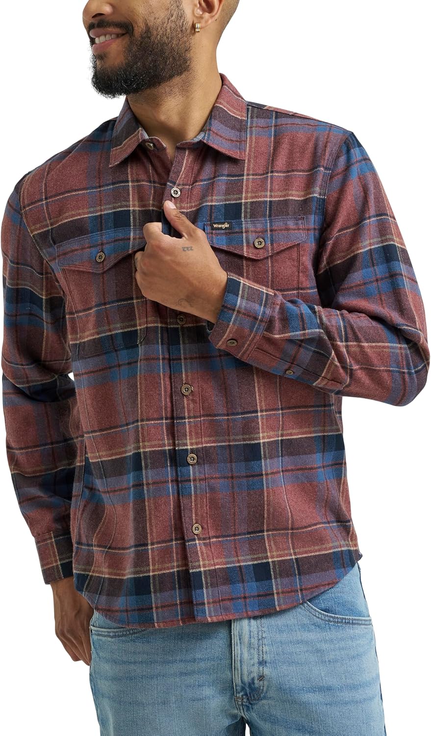 Wrangler Mens Men's Long Sleeve Shirt