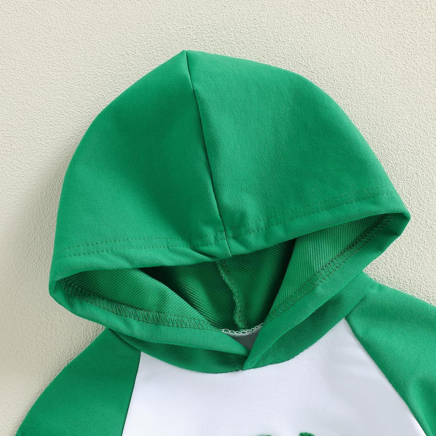 Thorn Tree St Patricks Day Baby Boy Outfit Spring Clothes Long Sleeve Romper Embroidery Shamrock Hoodie Newborn Onesie - Image 5