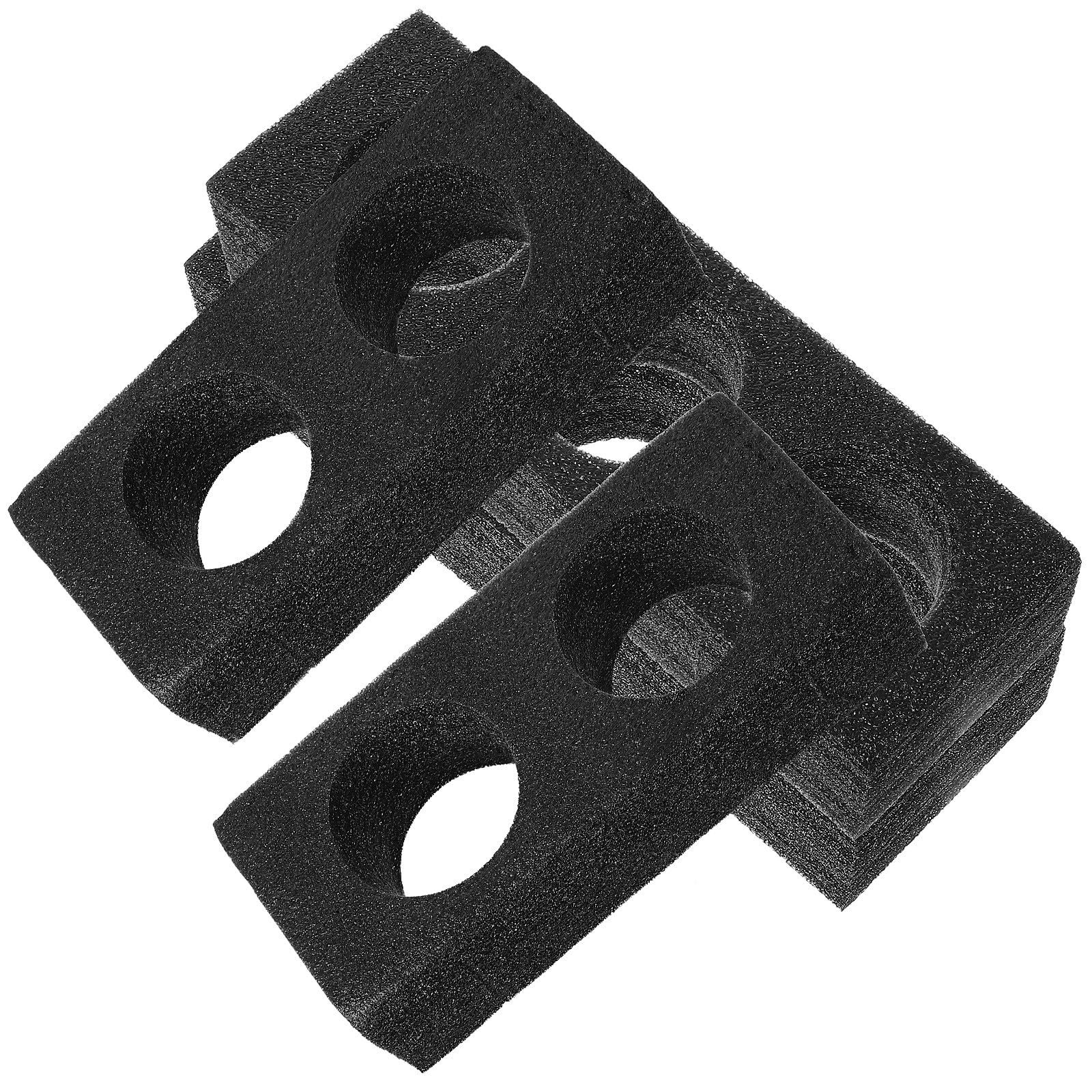 Plateau porte-tasses à café mousse EPE noir | Support gobelet pique-nique stable 4 pcs