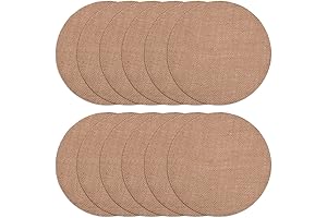 Round Burlap Placemat Set of 12