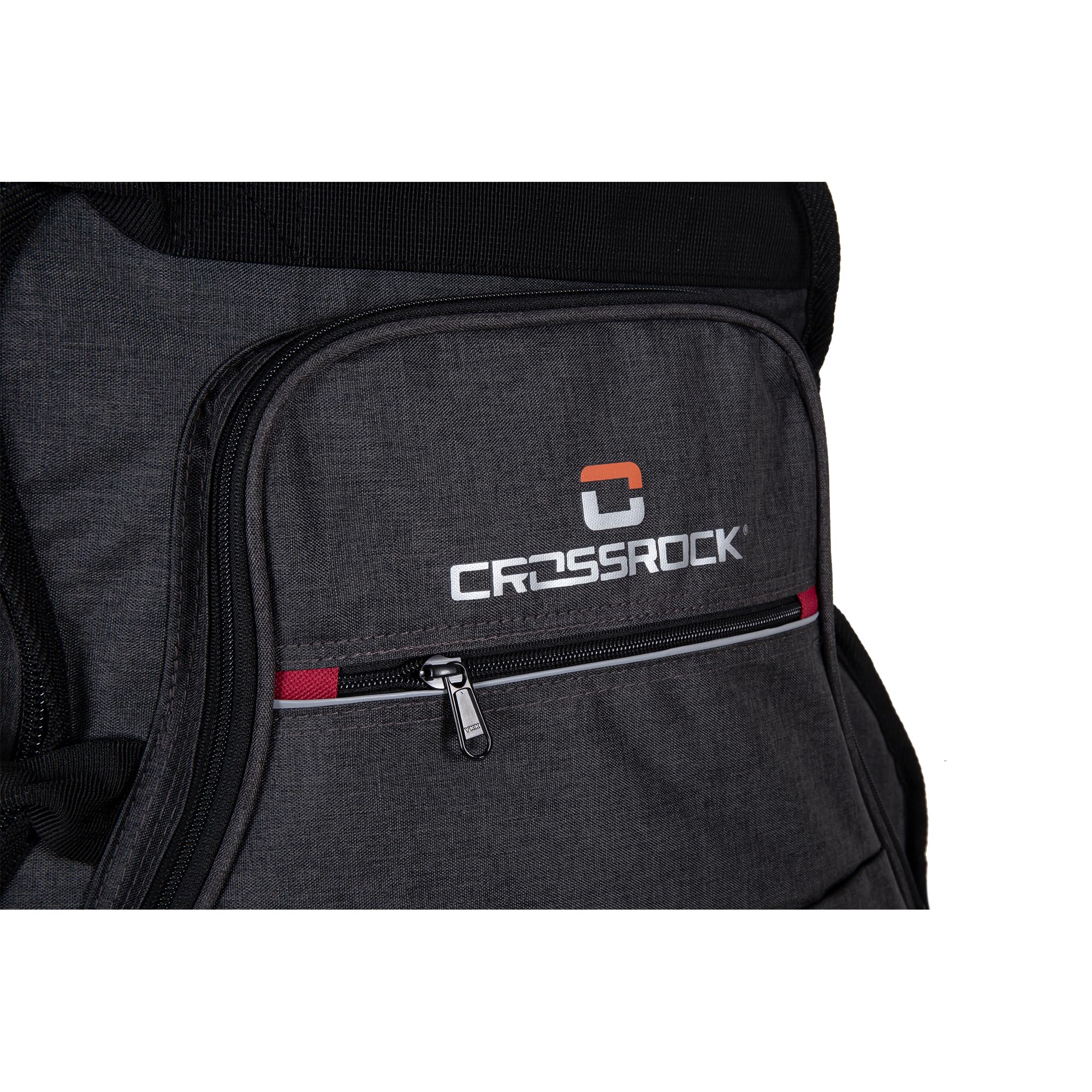 Crossrock Gepolsterte Rucksack-Gitarrentasche für 335-Style Semi-Hollow E-Gitarre Dunkelgrau CRSG107-335DG