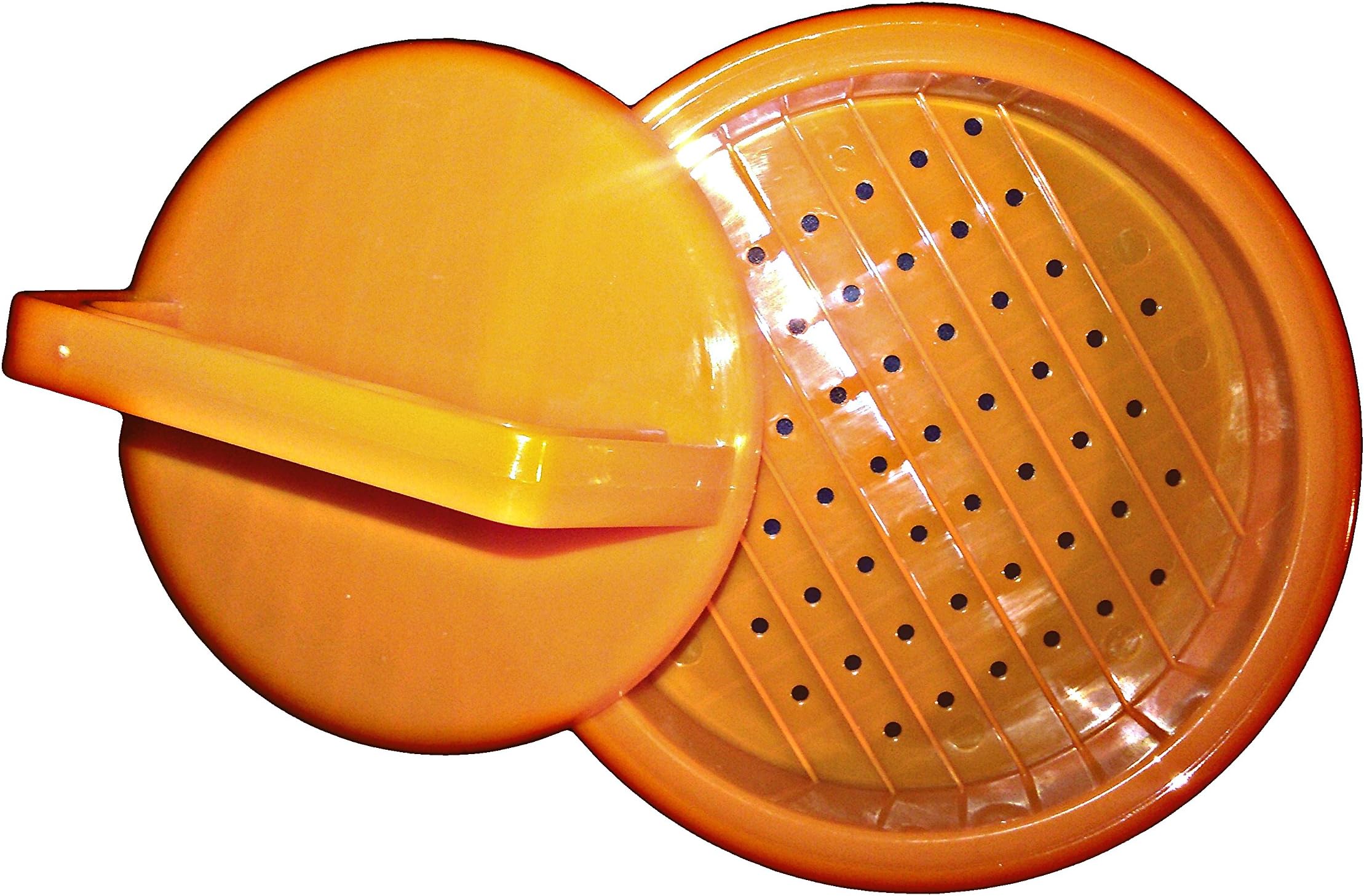 Hambuger Press Single Patty 2 Piece Burger Maker (Orange)