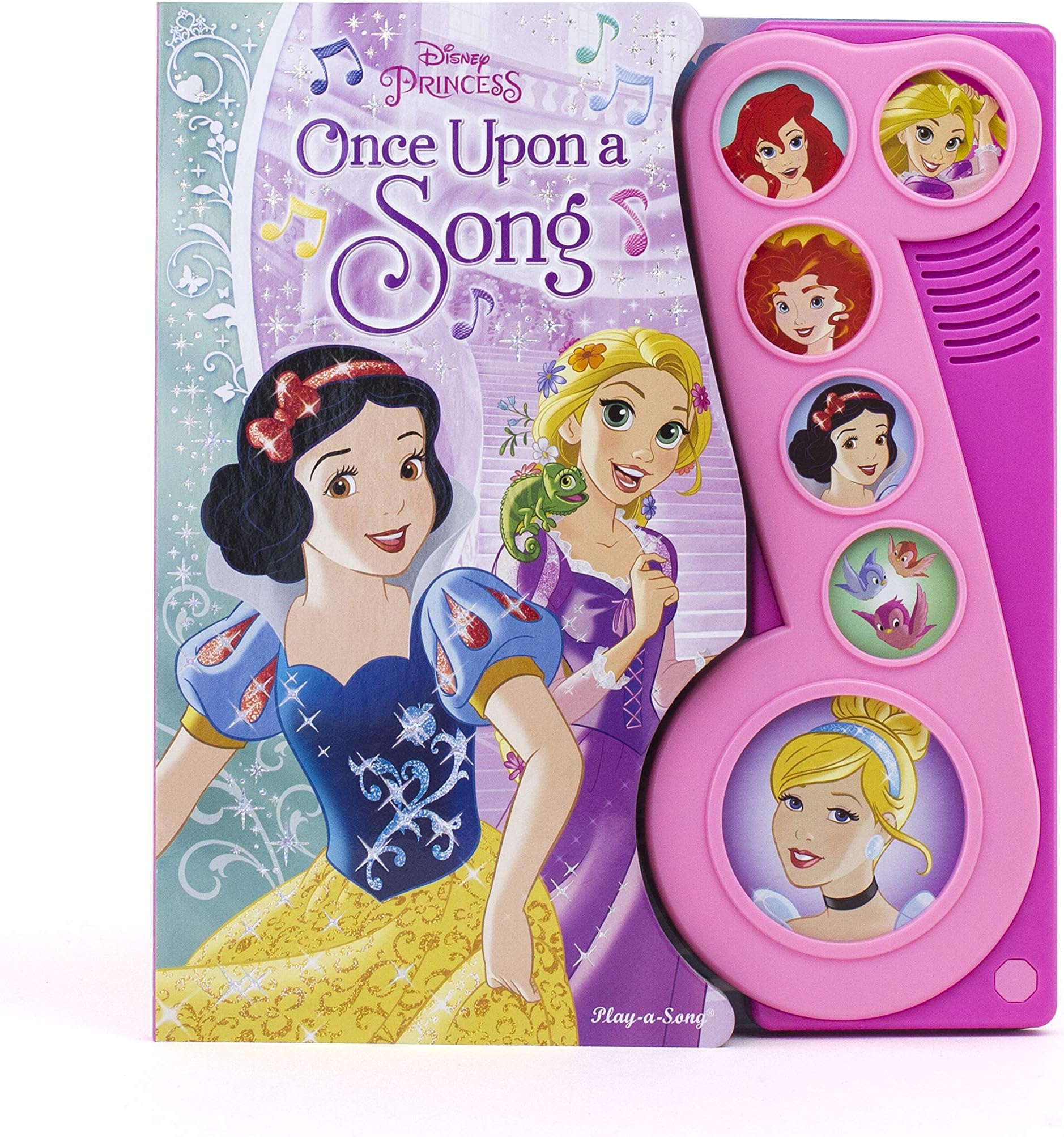 Disney Princess Cinderella, Rapunzel, Snow White, and More! Once Upon a Time Little Music Note Sound Book - Play-a-Song - PI Kids Board book – Sound Book, September 16, 2014