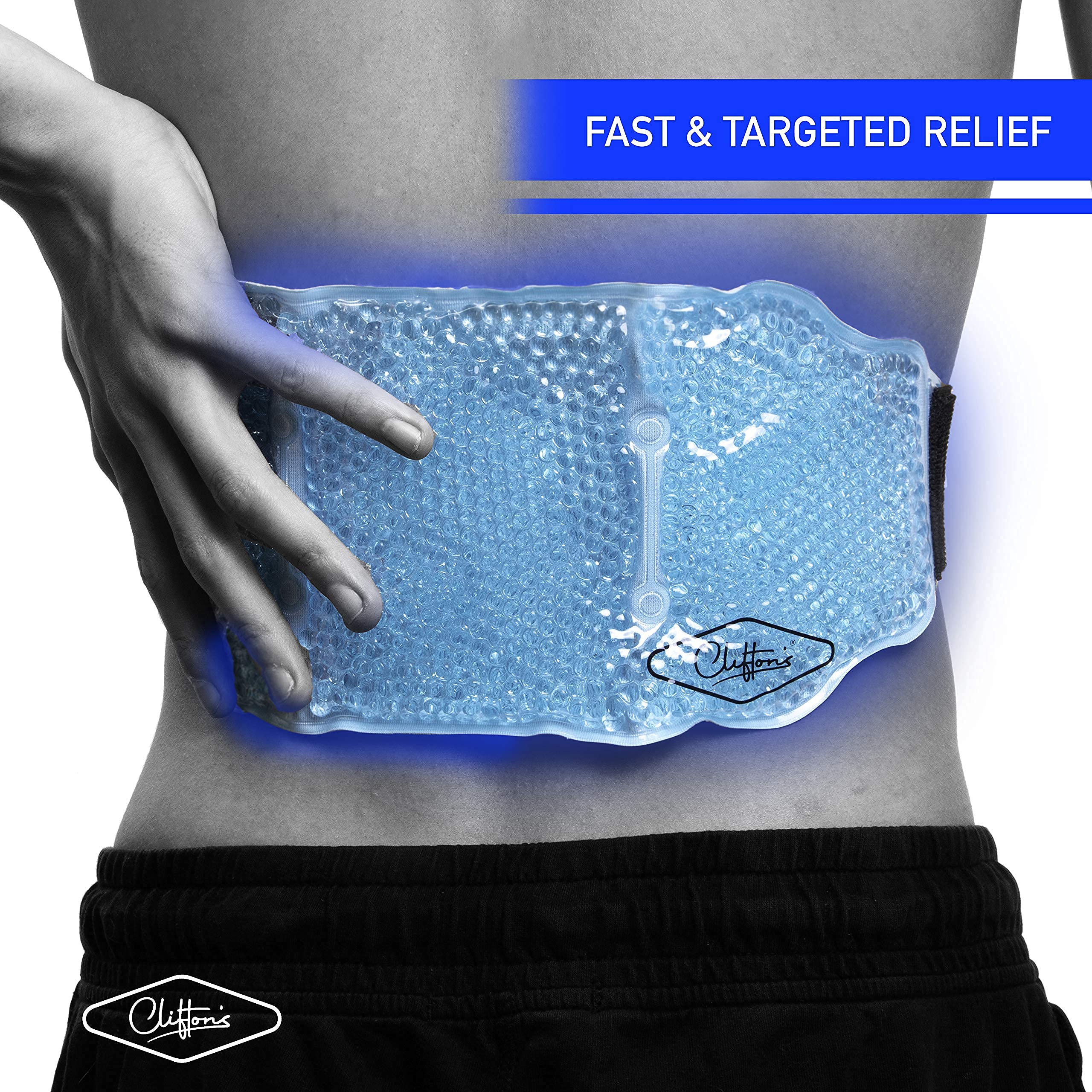 Cliftons® Ice Pack for Injuries or Heated Gel Pad for Back Pain & Knee