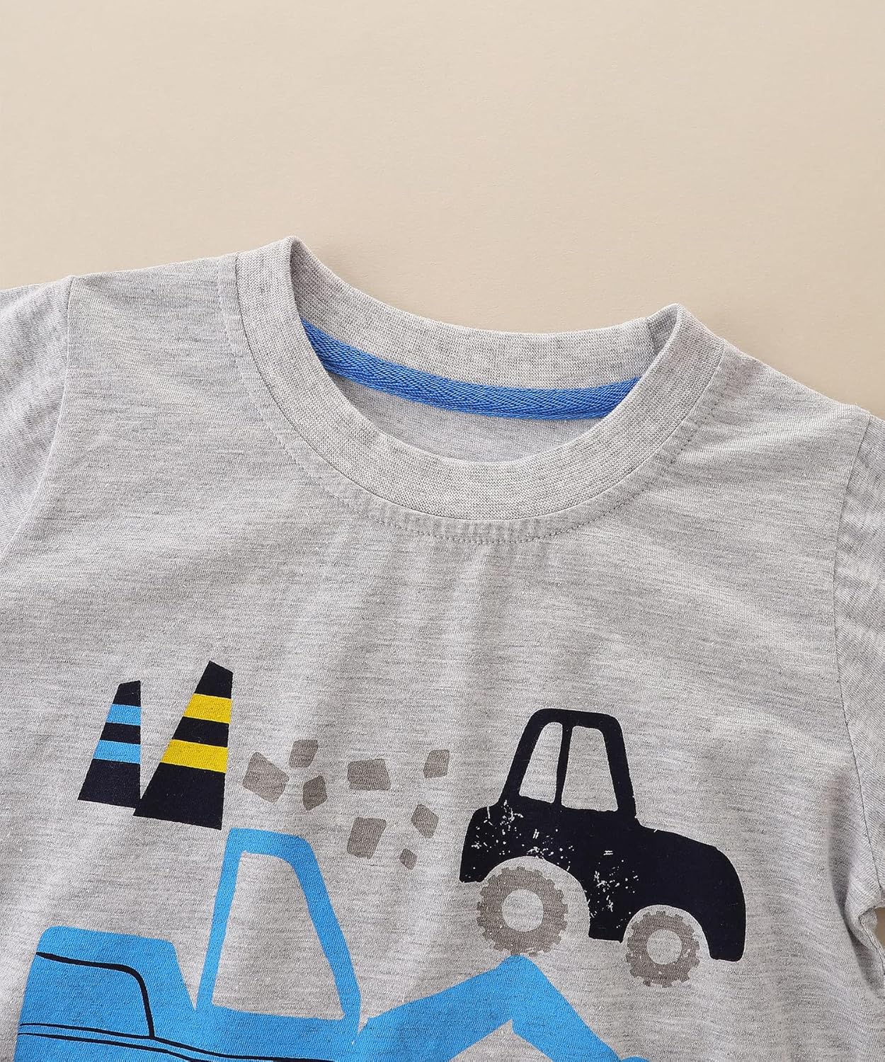 Bumeex Toddler Boy's Cotton Short Sleeve T-Shirt and Short Set 1-7Y - Image 3