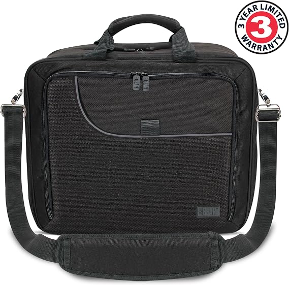 USA Gear Travel Case Compatible with HTC Vive and Tracker, Controller & More VR Headset Accessories - HTC Vive Carrying Case with Customizable Interior, Shoulder Strap, Protective Exterior