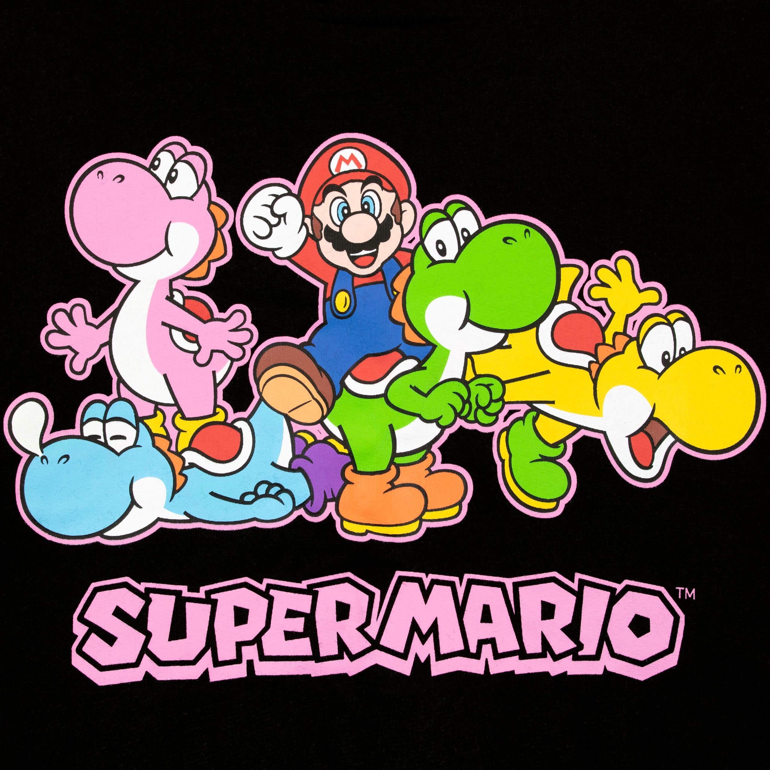 SUPER MARIO Sudadera Recortada de Videojuego para Niñas Jersey de Mangas largas Infantil