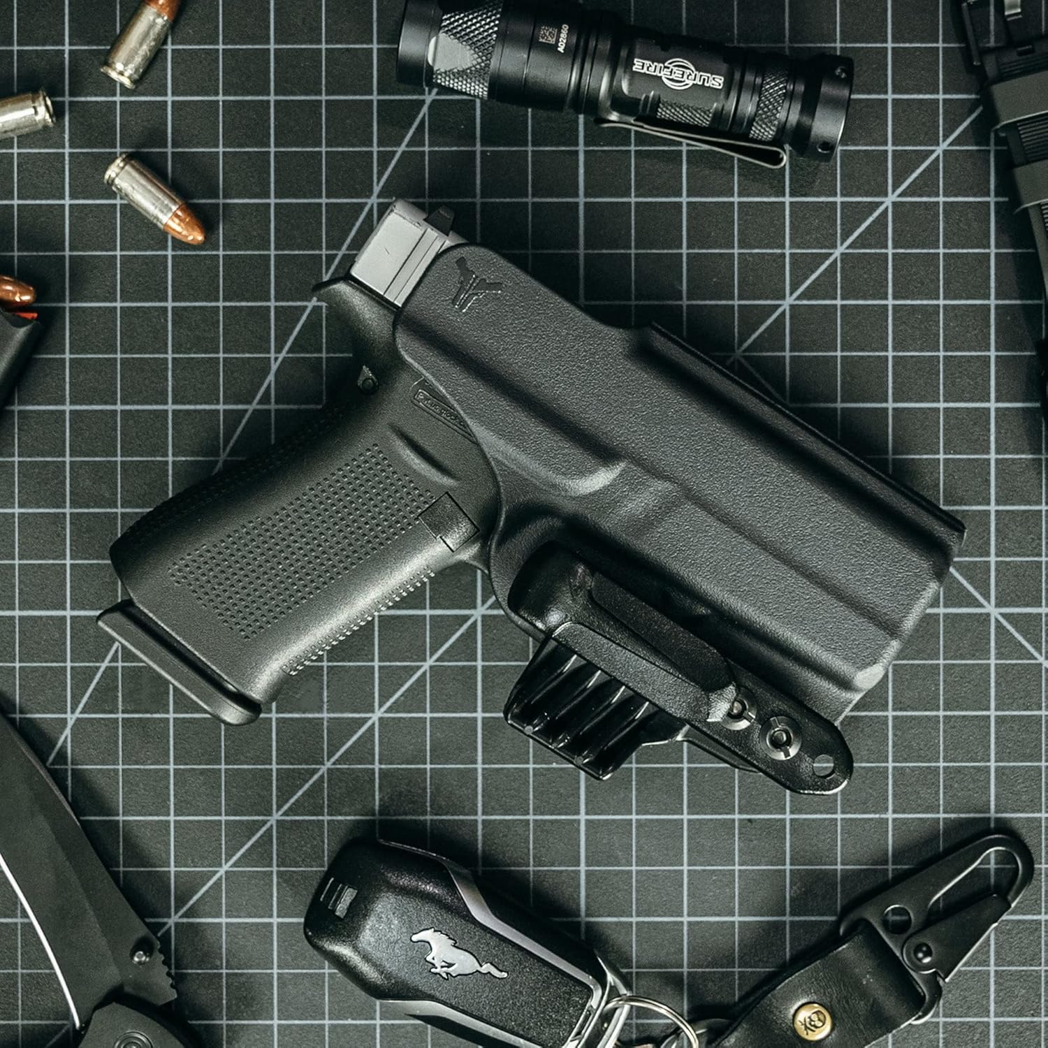 Ultimate Klipt IWB Holster by Blade-Tech Holsters, USA Made, Inside Waistband Concealed Carry (Ambidextrous)