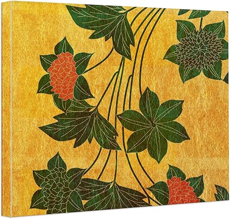 Amazon Co Jp Lindo Chico 30cm 30cm 鉄線花 和柄 床の間 仏間 飾り モダン 和モダン 上品 高級 インテリア アートパネル 壁掛け お洒落 北欧 雑貨 アート 飾り 新築 リビング シール ファブリックパネル お祝い ホテル 店舗 写真 ギフト