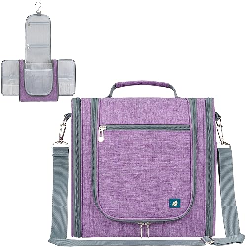 PAVILIA Bolsa de aseo extragrande para mujeres y hombres, organizador de cosméticos colgante, bolsa de maquillaje resistente al agua para