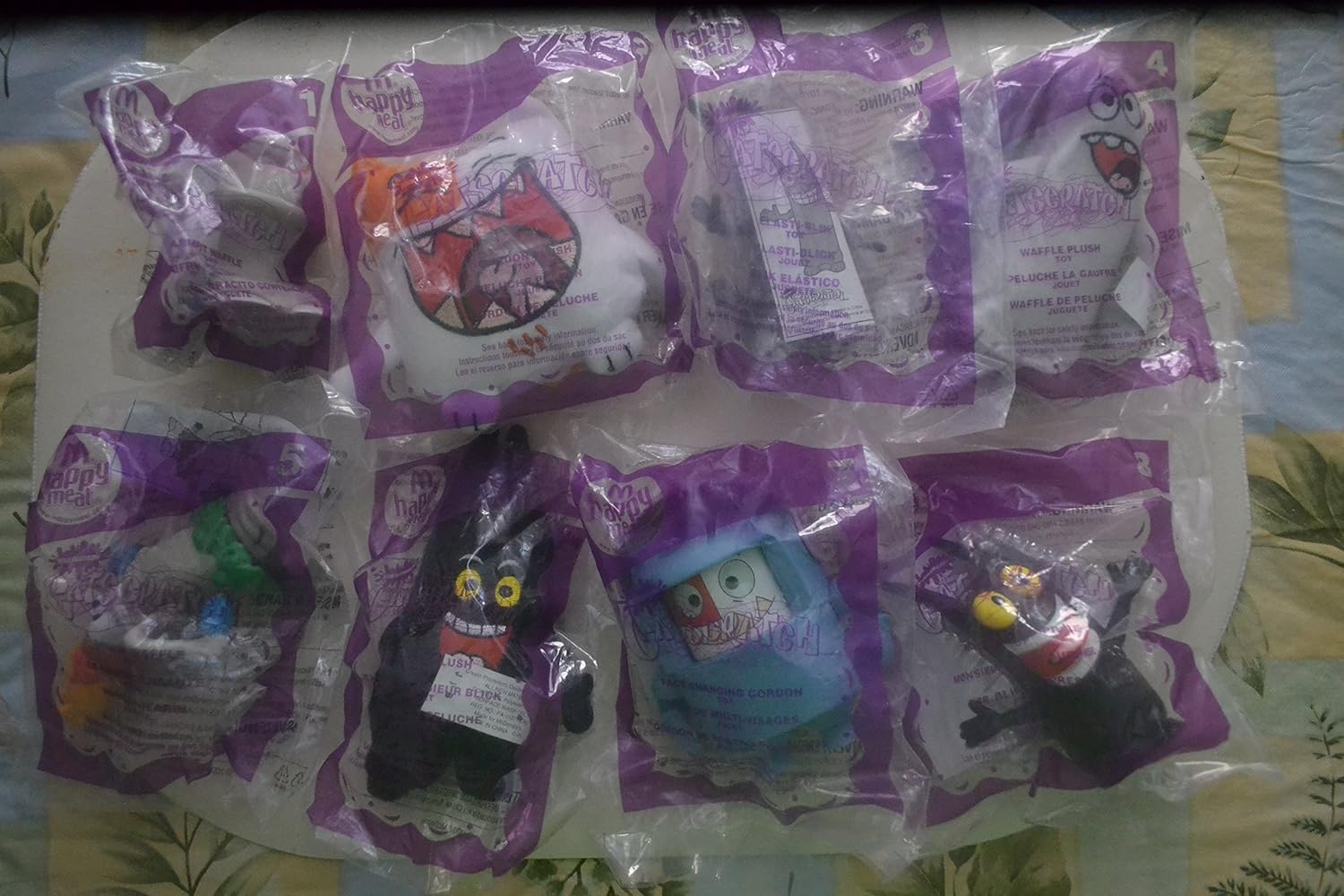 Mcdonalds 2007 Set of 8 Catscratch , Viacom Nickelodeon