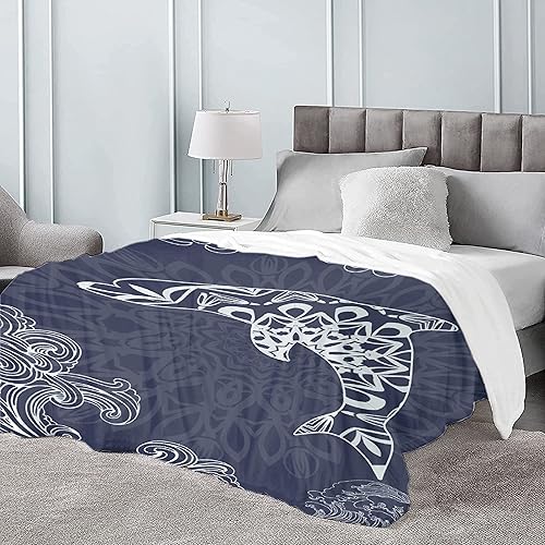 Miniatura 5 de Manta de delfín, regalo para niñas y mujeres, manta de delfín, súper suave, acogedora y cálida para sofá, cama, sofá, oficina, decoración para todas